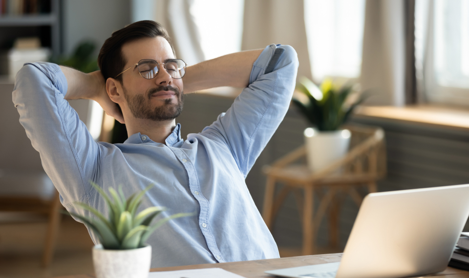 Man relaxing